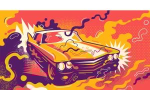 Both hands on the wheel!